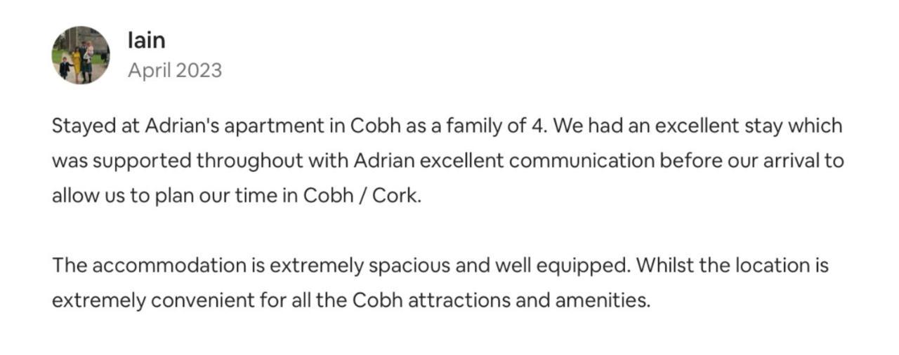 A Stylish 2 Bed Apartment In Cobh Town - Lux Stay Экстерьер фото